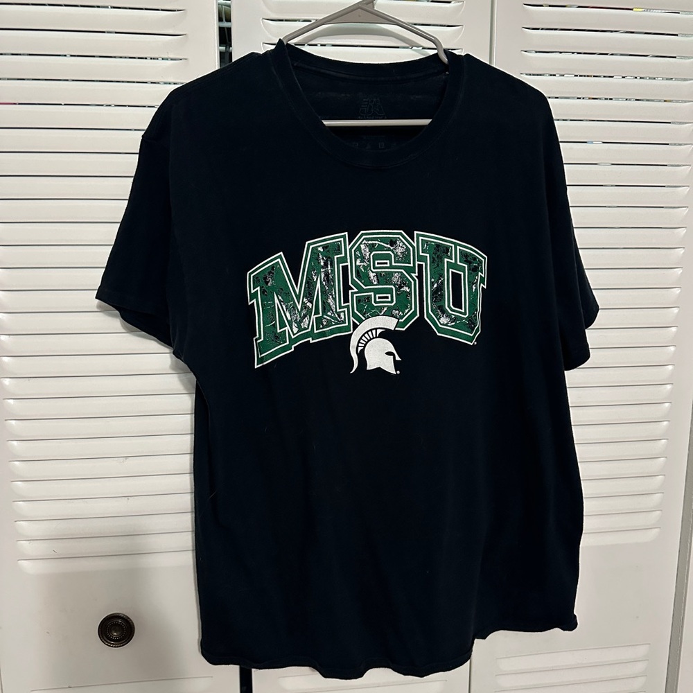Black Michigan State Graphic Men's Shirt